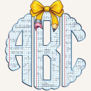 Monogramma scolastico a cerchio smerlato PNG, monogramma circolare, monogramma smerlato, scuola PNG, monogramma insegnante, monogramma scolastico, carta millimetrata 21CS