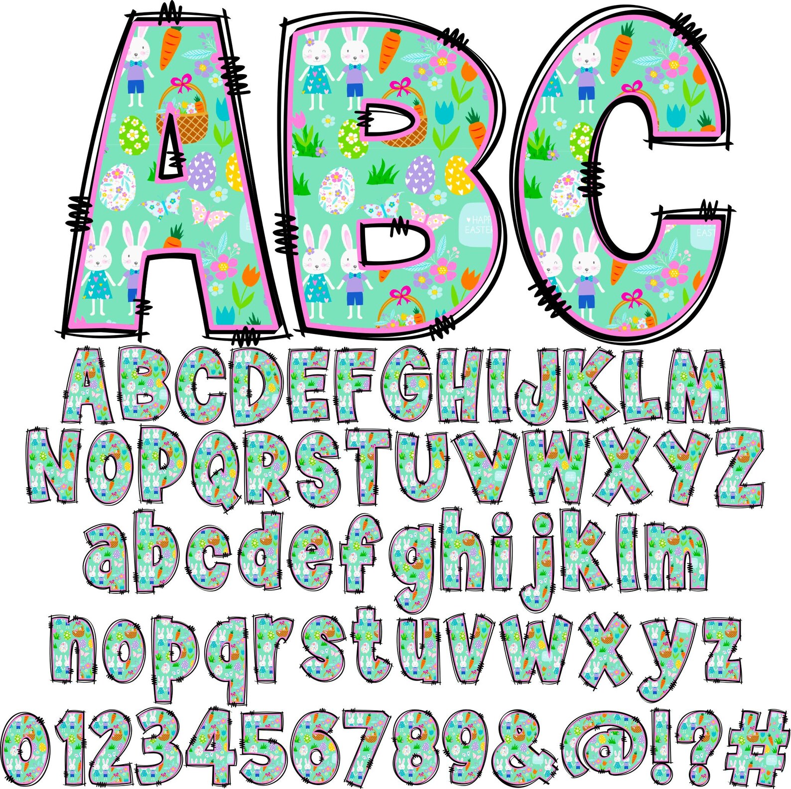 Letter Pattern Easter Easter Alphabet PNG, Easter Letters, Easter Doodle, Easter Eggs, Alpha ...