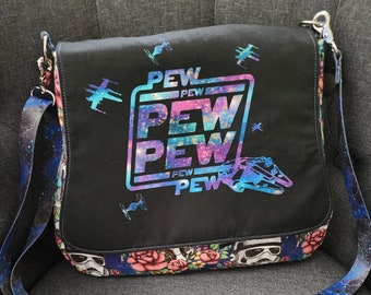 Pew Pew Messenger Style Genevieve Tote Bag