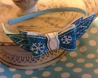 Ice Princess Bow Headband