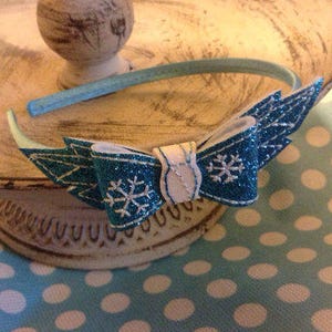 Opaska na głowę z kokardą Ice Princess