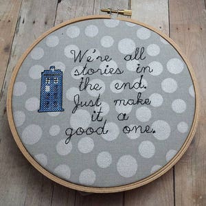 Geeky Embroidery Hoop Art