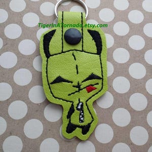 Robot In A Dog Suit Snap Tab Keychain