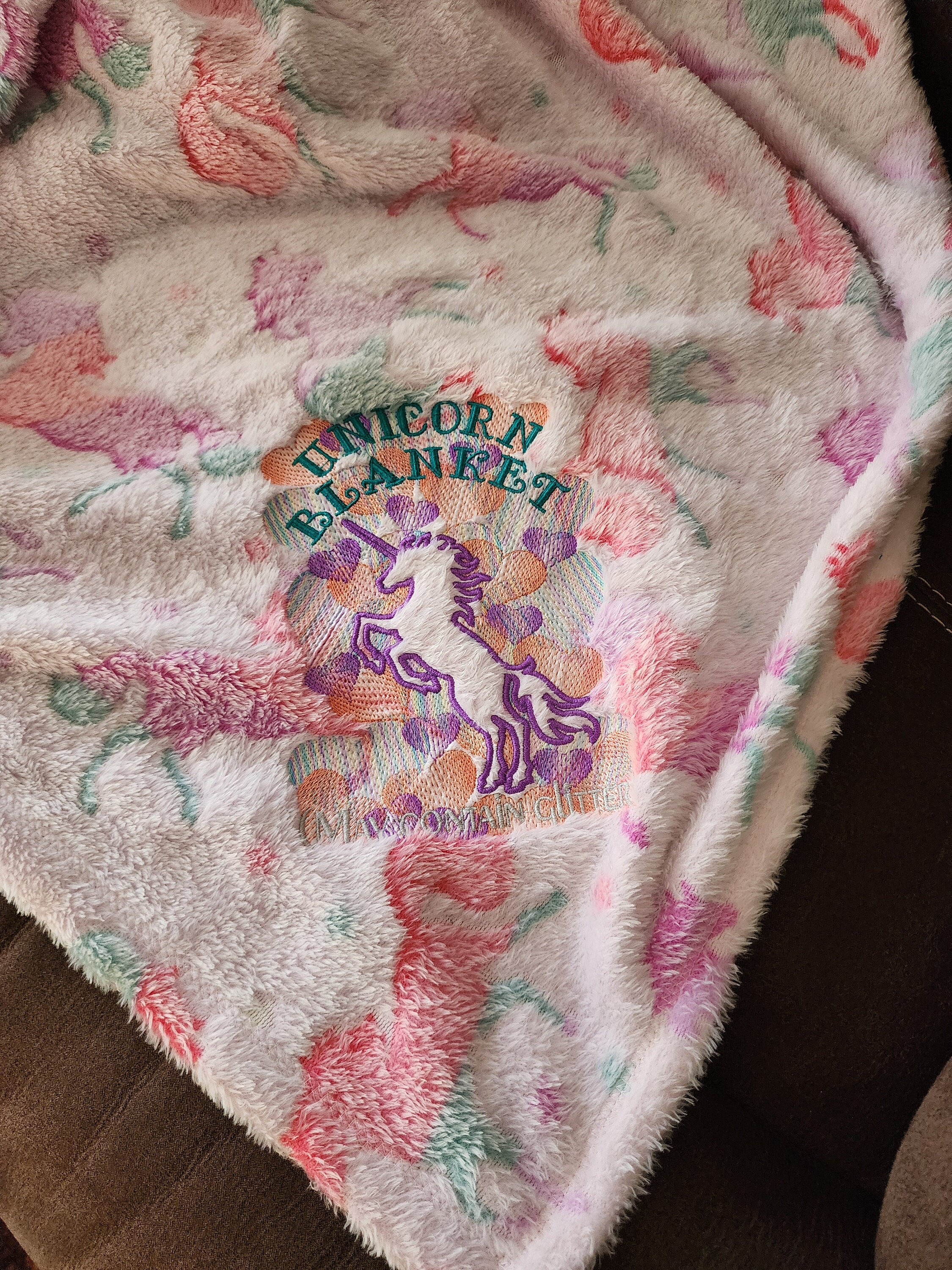 Unicorn Blanket Etsy