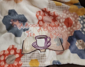 Hexagon Book and Tea blanket