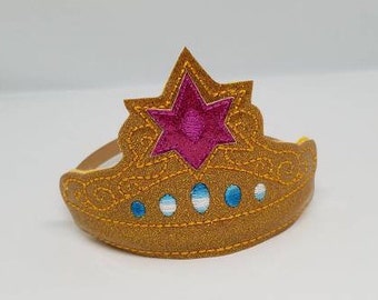 Magical Friendship Embroidered Crown Headband