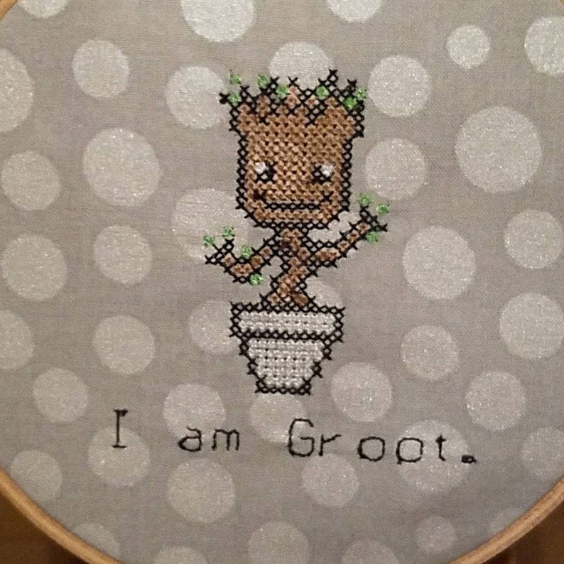 Geeky Embroidery Hoop Art image 6