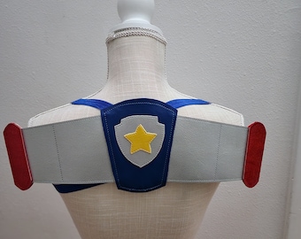 Flying Police Puppy Wings Costume Piece - Made to order