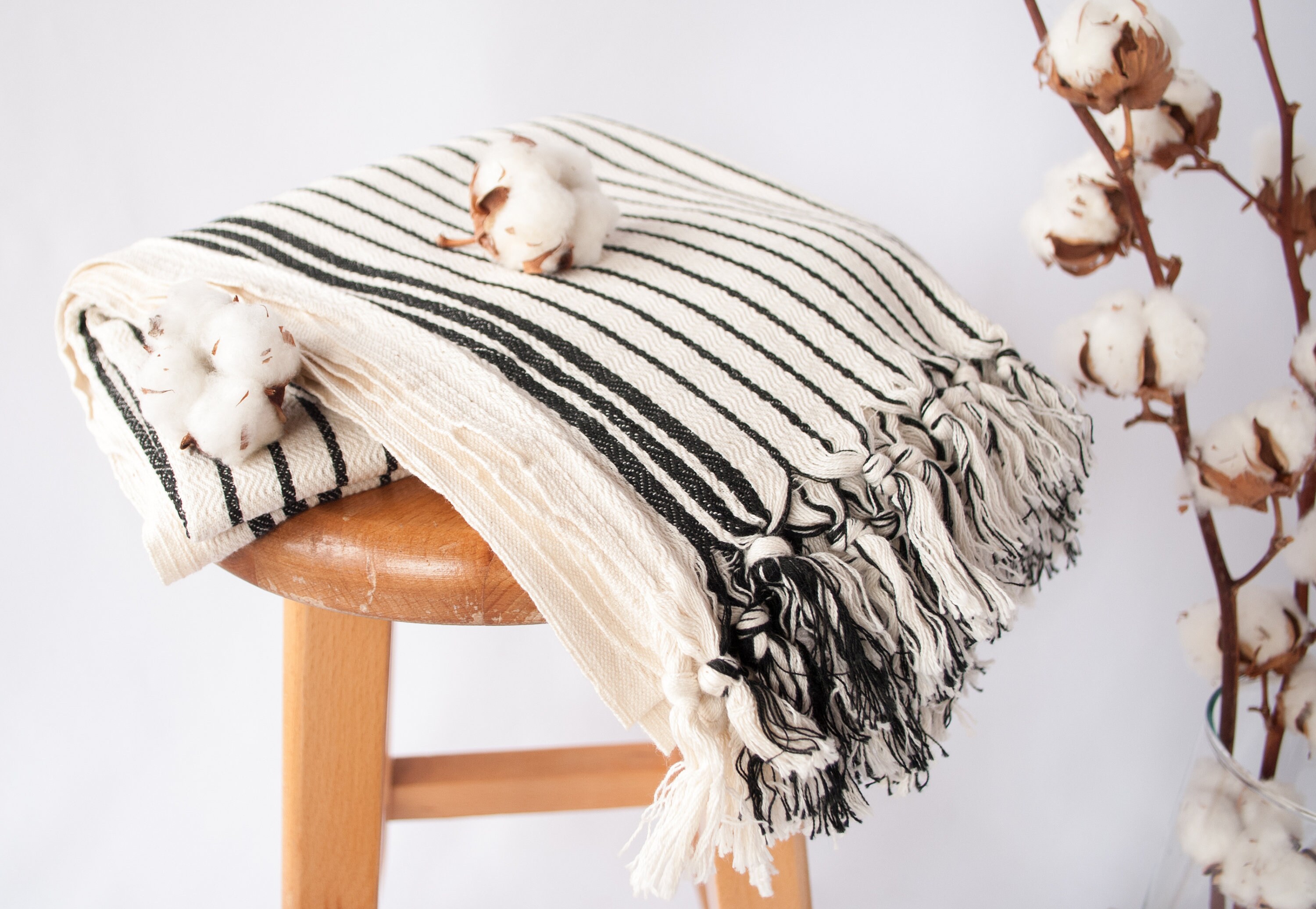 3 Boho Turkish Towel Black and White Customize Turkish Towel Etsy