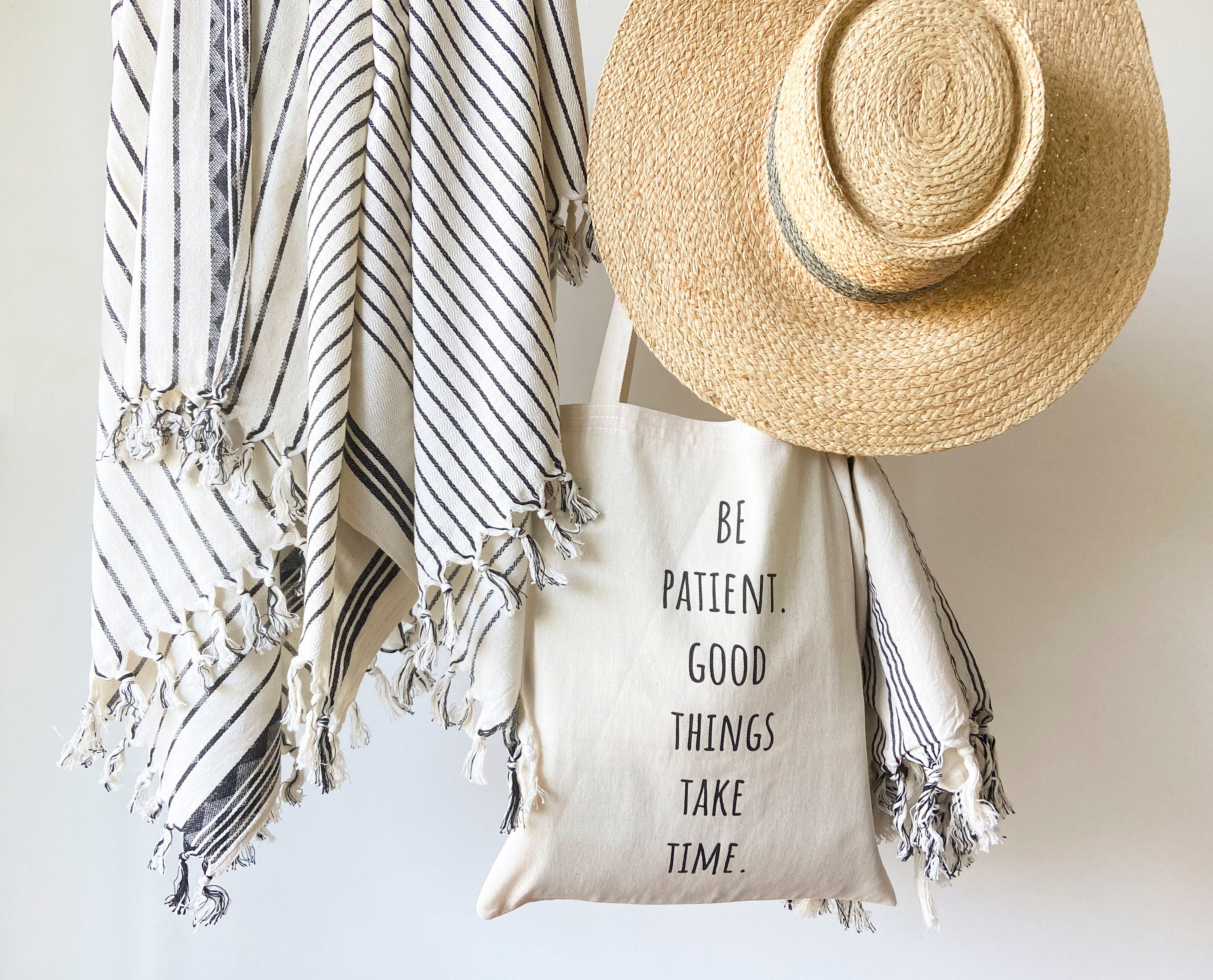 3 Boho Turkish Towel Black and White Customize Turkish Towel Etsy