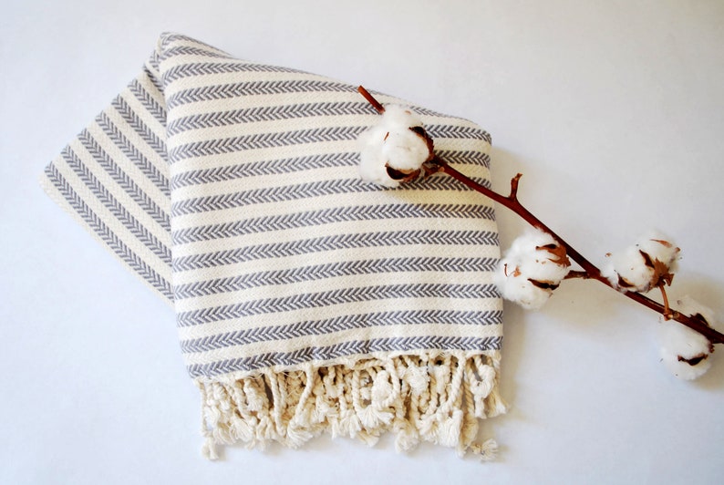 Striped Turkish Towel Lightweight Throw Yoga Blanket Etsy
