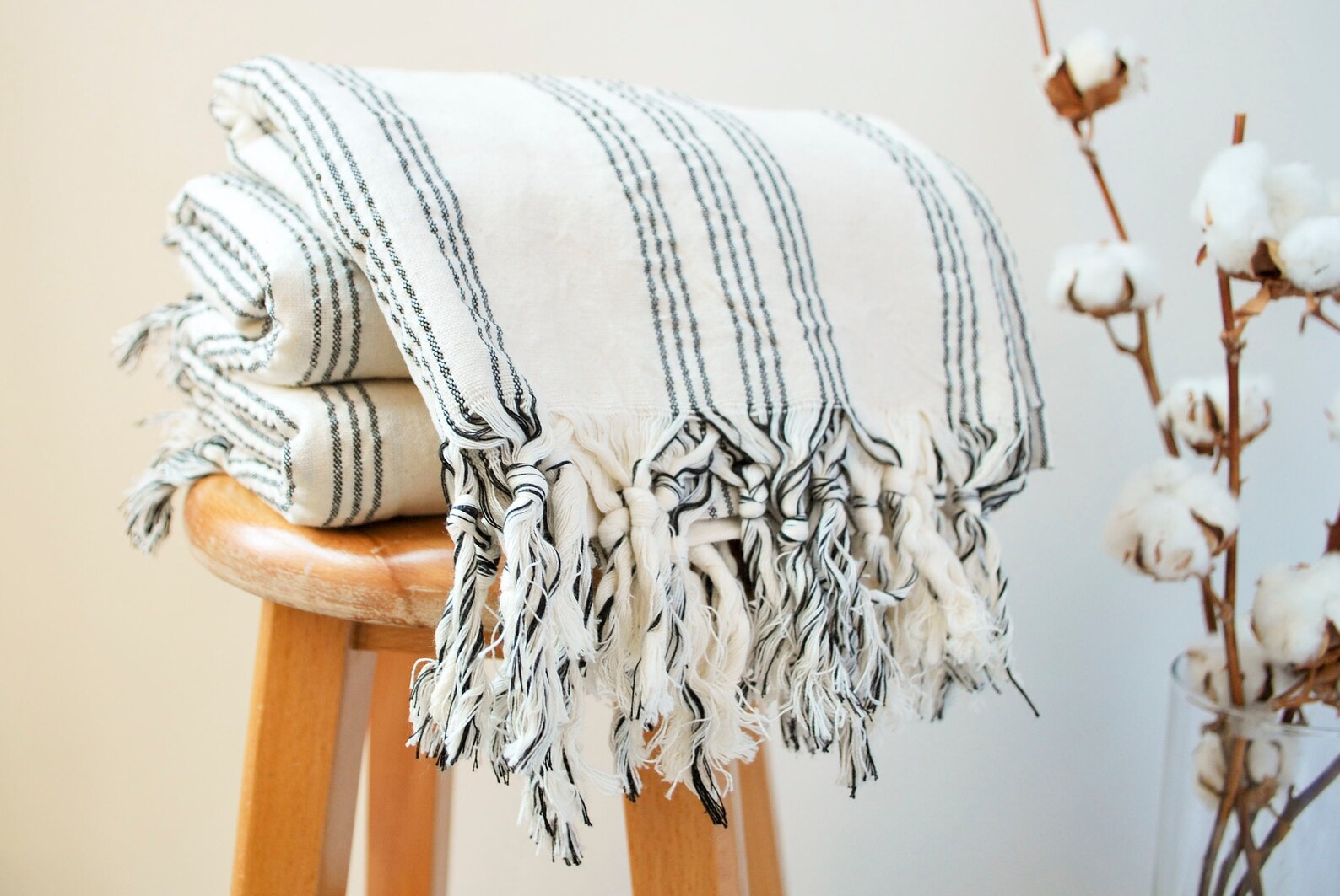 3 Boho Turkish Towel Black and White Customize Turkish Towel Etsy