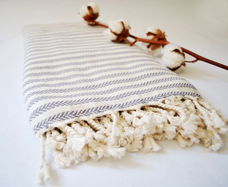 Striped Turkish Towel Lightweight Throw Yoga Blanket Etsy