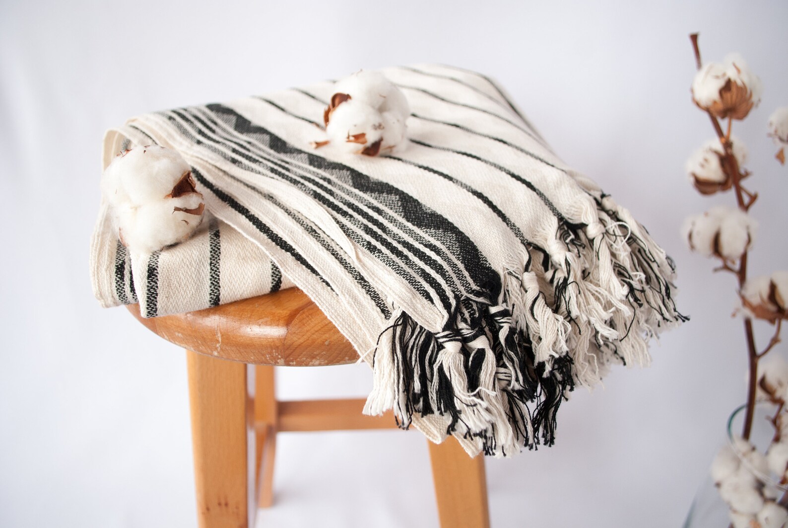 3 Boho Turkish Towel Black and White Customize Turkish Towel Etsy