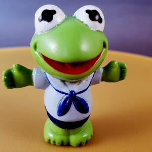 Vntage 1986 Muppet bebés Kermt la rana PVC fgura pastel - Etsy España
