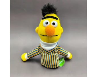 Vintage 2003 GUND Sesame Street BERT Finger Puppet 5" Plush Jim Henson
