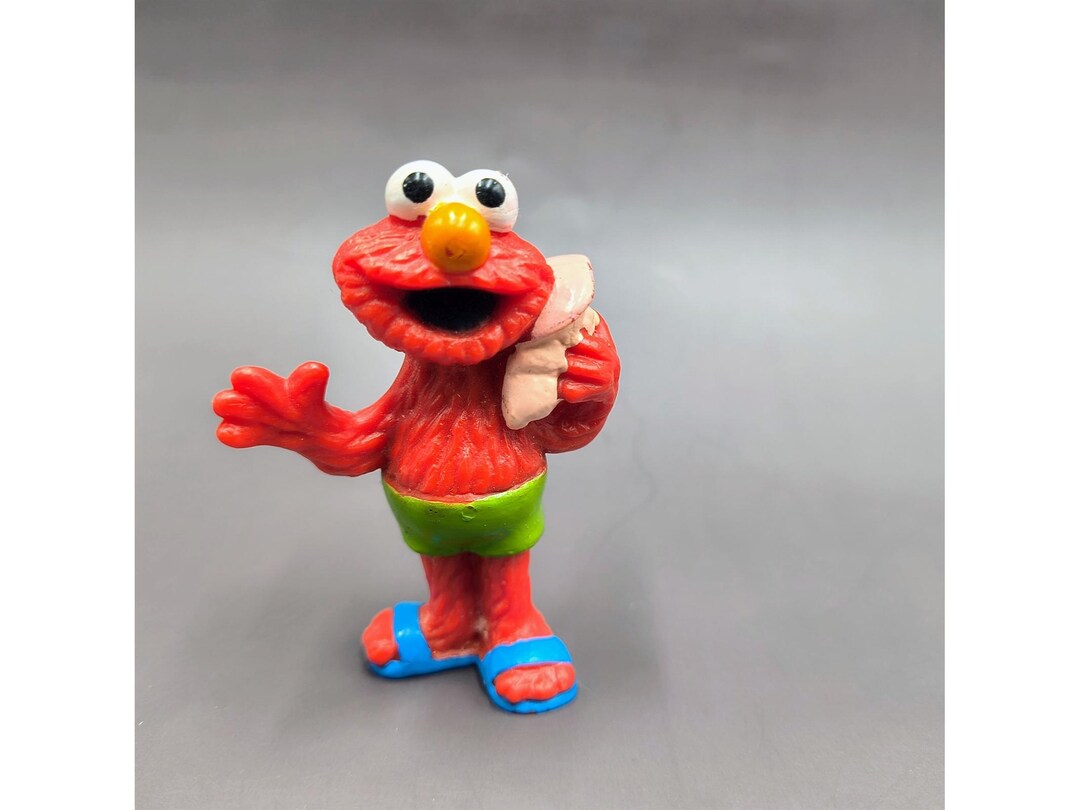 Vintage Applause Sesame Street Elmo With Seashell Pvc Figure Beach ...