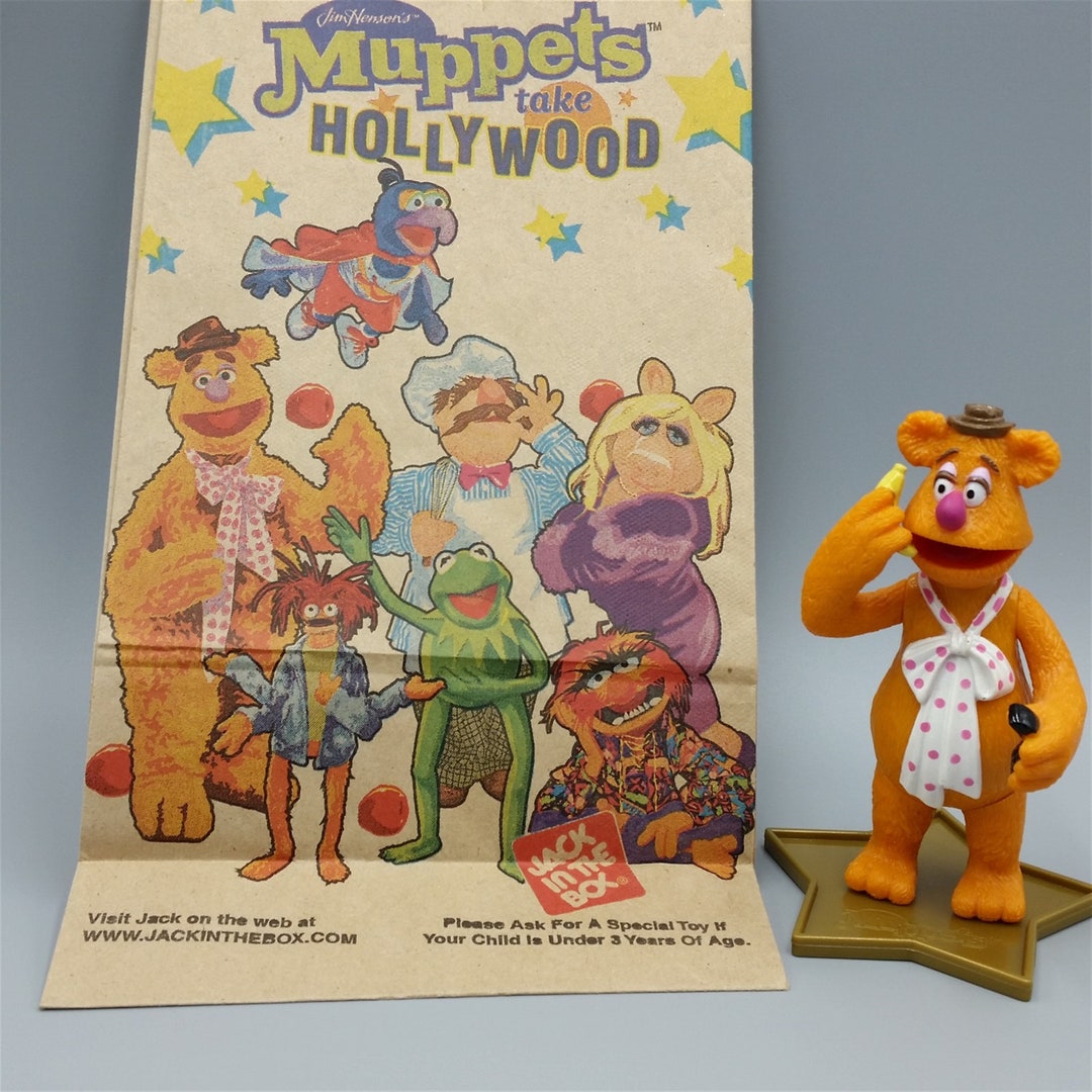 Rare Jacks Kids Meal Sack Fozzie Figure With Stand Muppets Etsy