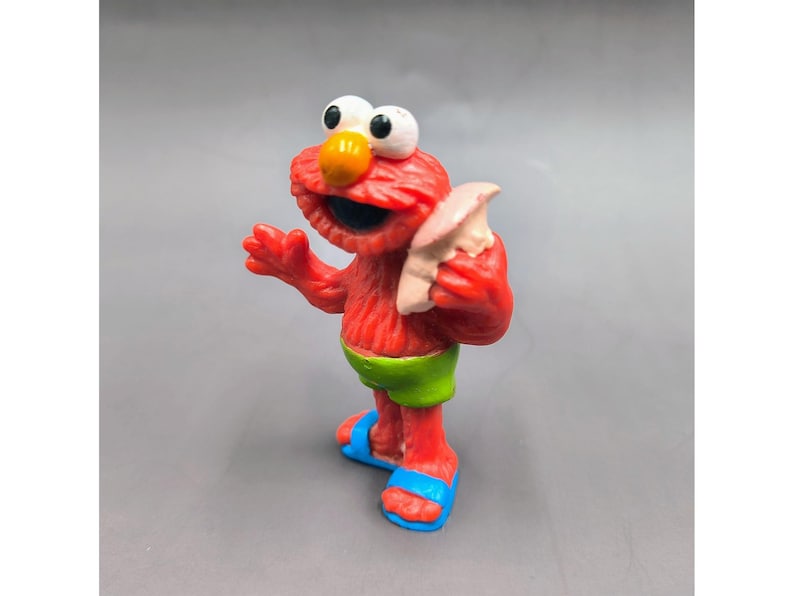 Vintage Applause Sesame Street Elmo With Seashell Pvc Figure Beach ...