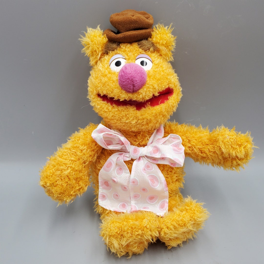 Fozzie Bear Plush Bean Bag Doll Muppets Disneyland 12 Inch Muppet