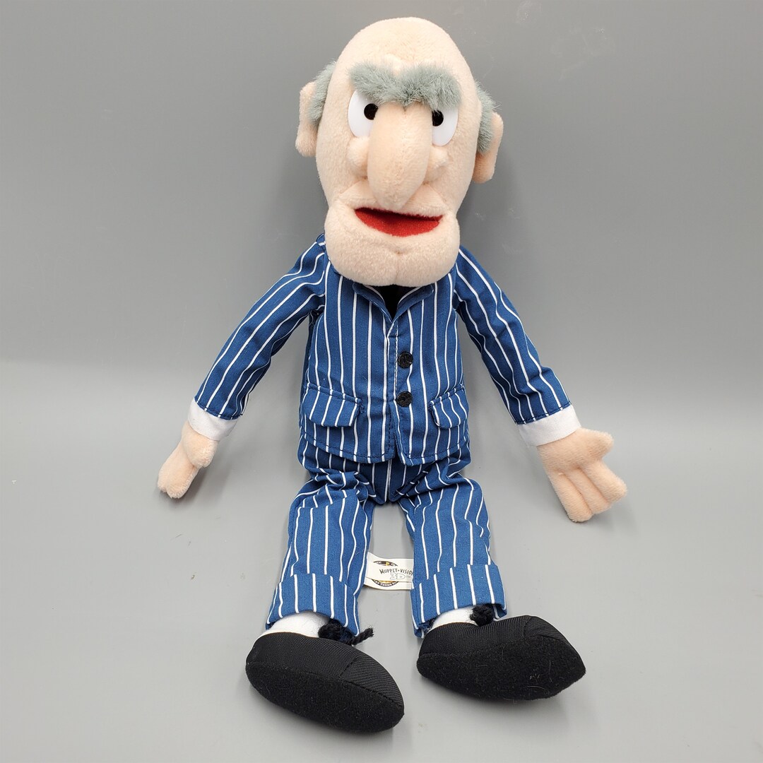Statler Plush Bean Bag Doll Muppets Grumpy Men Disney 14 Inch Etsy