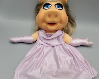 Muppets Miss Piggy Hand Puppet Fisher Price #855 Vintage 18 inch