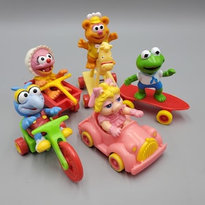 McDonalds Muppet Babies Figures Vehicles Happy Meal Toys with Animal Muppets