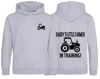 Daddy's Little Farmer In Training Children's Hoodie