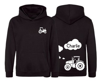 Personalised Tractor Children's Hoodie
