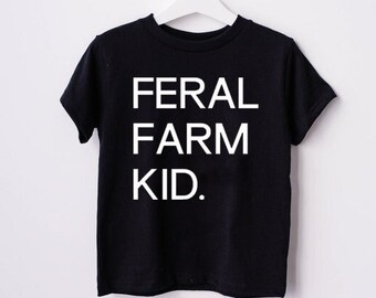 Feral Farm Kid Chicken T Shirt