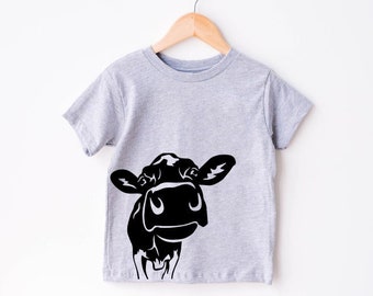 Funny Cow Face Children's T Shirt