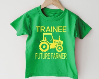Personalised Trainee Farmer T shirt - Other Colours Available