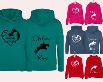 Personalised Just a Girl Who Loves Horses Hoodie