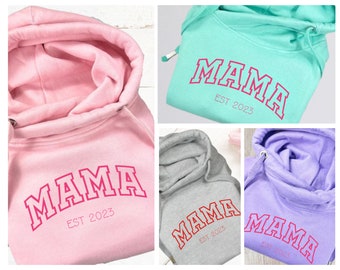 Mama Personalised Luxe Cowl Neck Hoodie