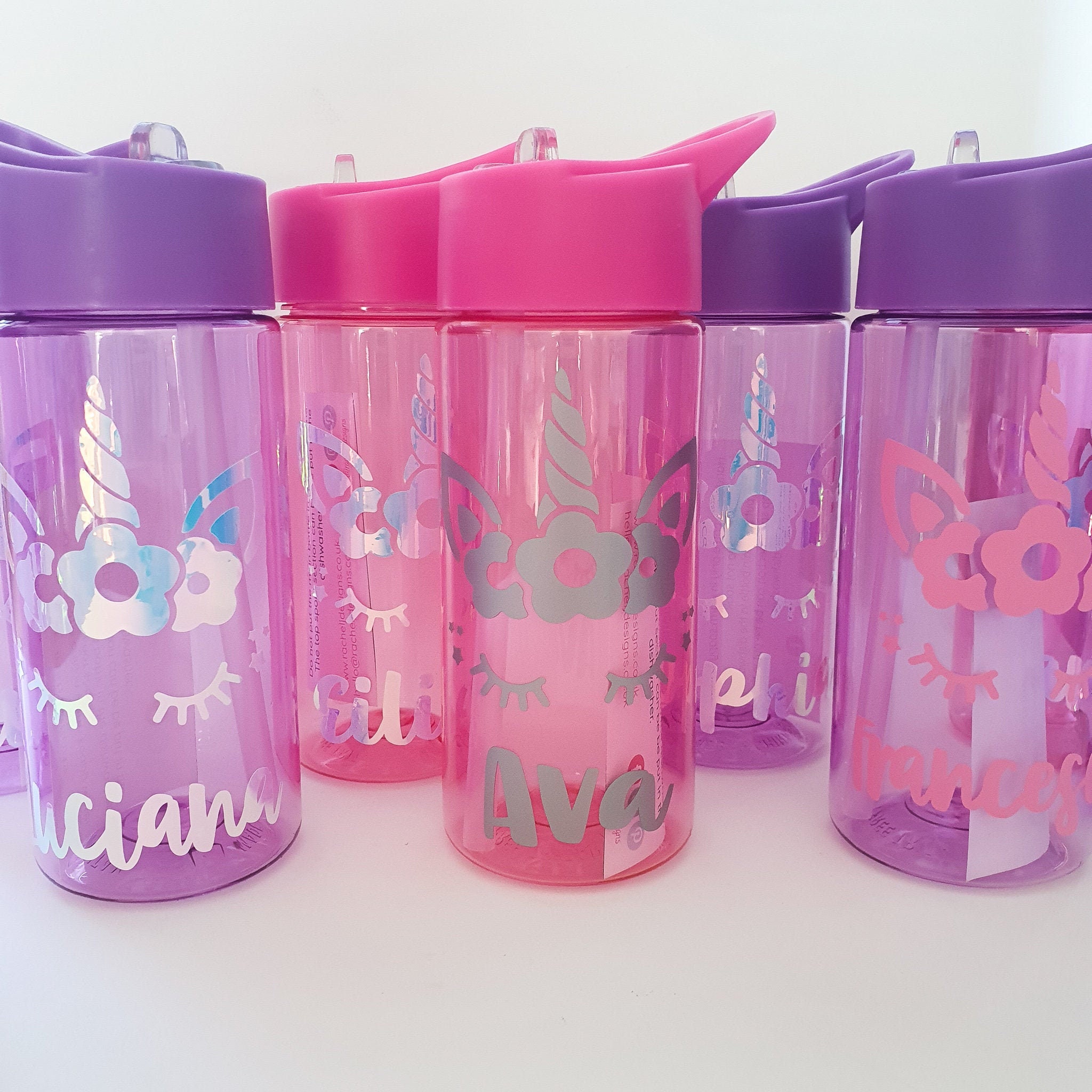 Unicorn Personalised Kids Water Bottle