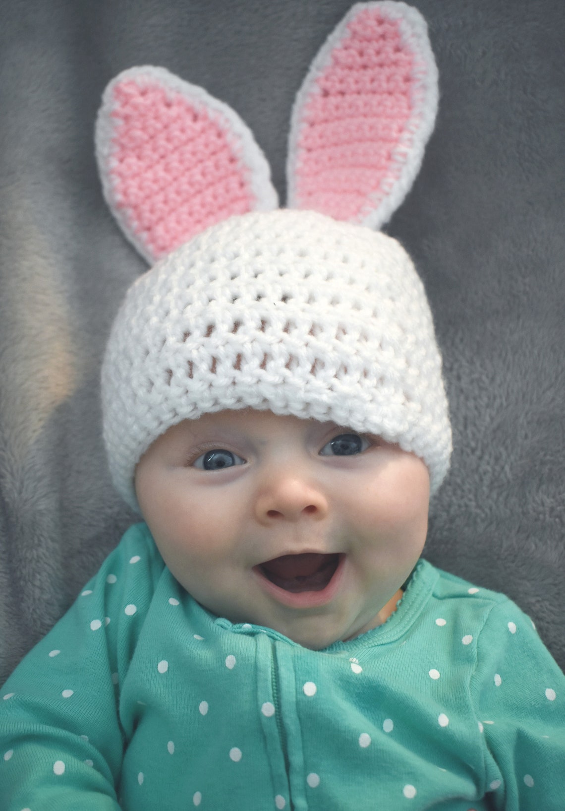 Crochet Baby Bunny Hat/baby Easter Hat/bunny Item for Etsy