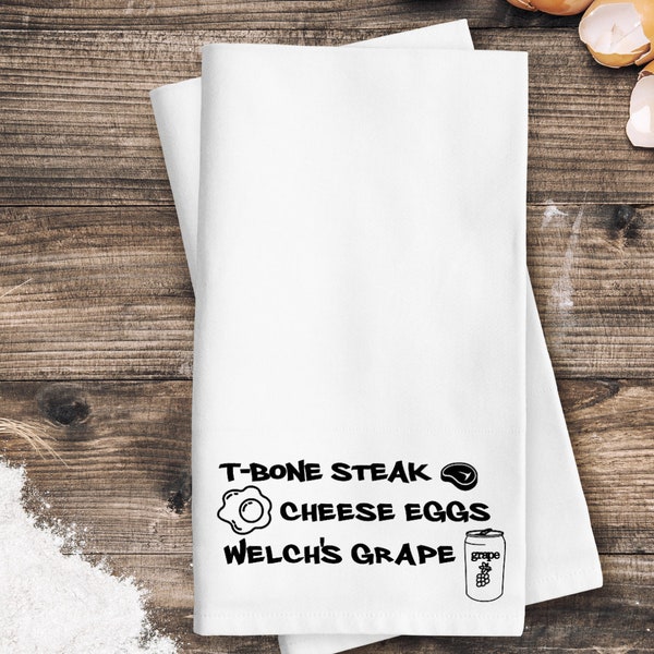 T Bone Steak, Cheese, Eggs and Welch's Grape Etsy