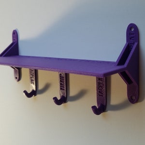 Estante para cubículos XL con ganchos pequeños - 20 x 6 cm - Accesorios para cubículos TacPlat