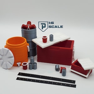 1:6 Scale Party Pack 3D Printed Miniature Prop Pack Action Figure Doll Accessory