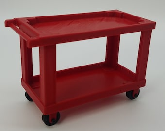 Carrello portautensili in scala 1:10, accessorio RC in miniatura stampato in 3D, action figure, bambola di scena