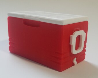 1:10 Scale "48 Quart" Cooler - Multiple Color Options 3D Printed Miniature Accessory
