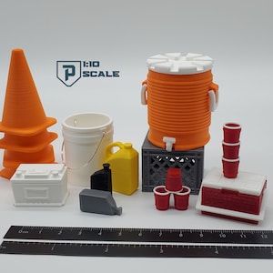 1:10 Scale Trail or Track RC Accessory Pack 3D Printed Miniature Garage Diorama