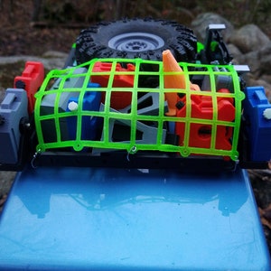 1:10 Scale Cargo Net - RC Crawler - Custom Sizing Available - TPU Flexible Filament 3D Printed Miniature Accessory