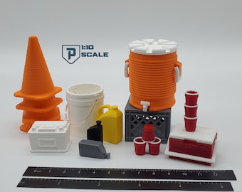 1:10 Trail or Track RC-accessoirepakket 3D-geprint miniatuur garagediorama