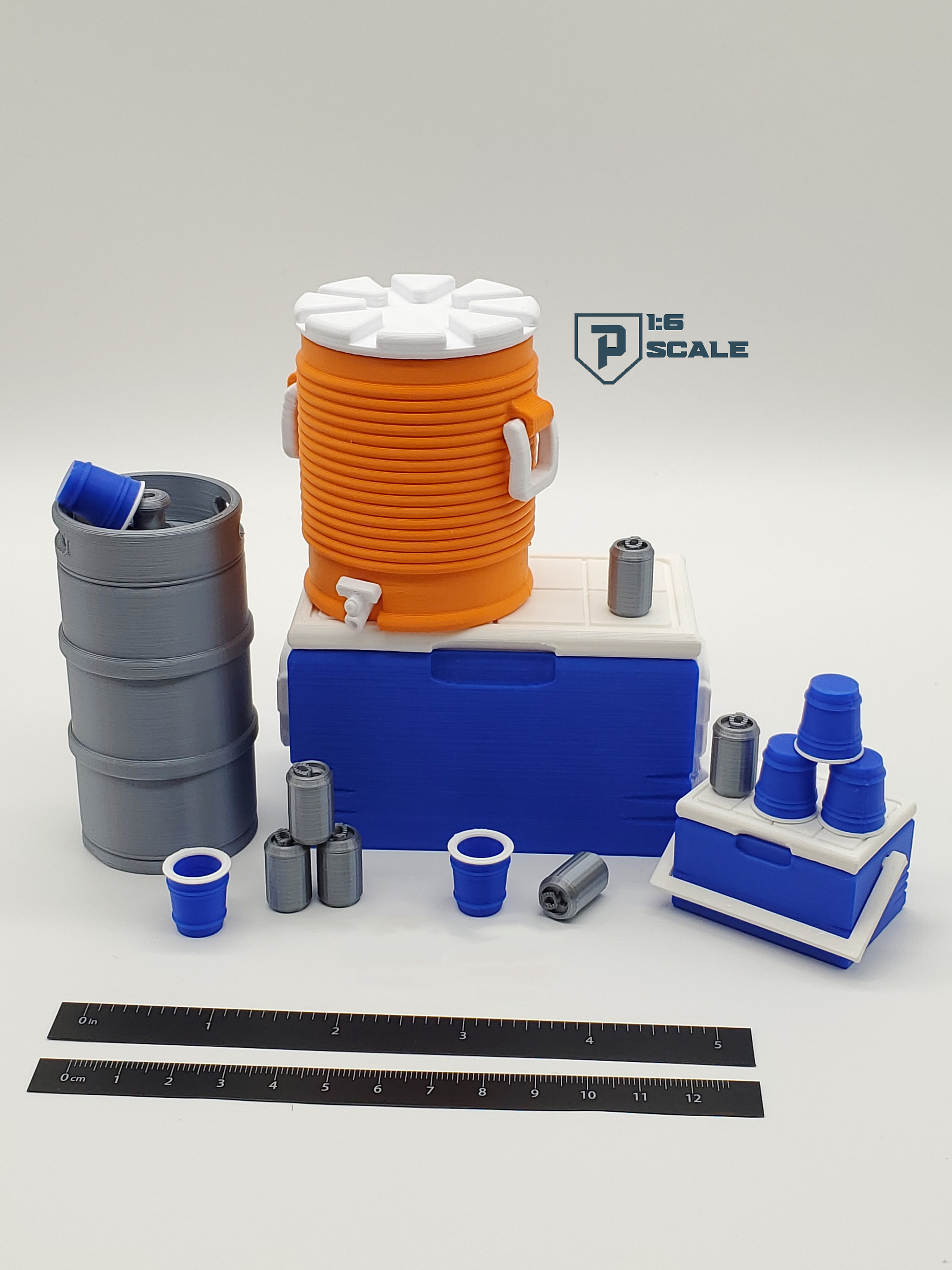 1:6 Scale Party Pack 3D Printed Miniature Prop Pack Action - Etsy