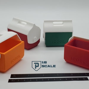 1:6 Scale ICOOL Cooler "16 Quart" Style 3D Printed Miniature Prop Action Figure Doll Accessory