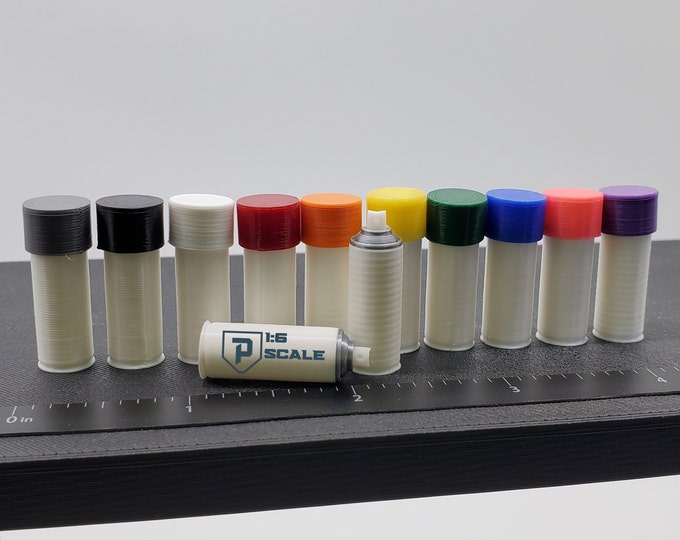 Dollhouse Miniature 6 Spray Paint Cans Kit 112 Scale Etsy