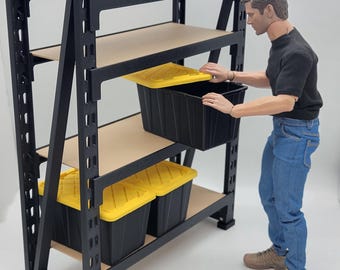 1:6 Scale Adjustable Storage Shelves 3D Printed Miniature Prop Action Figure Doll Diorama Accessory