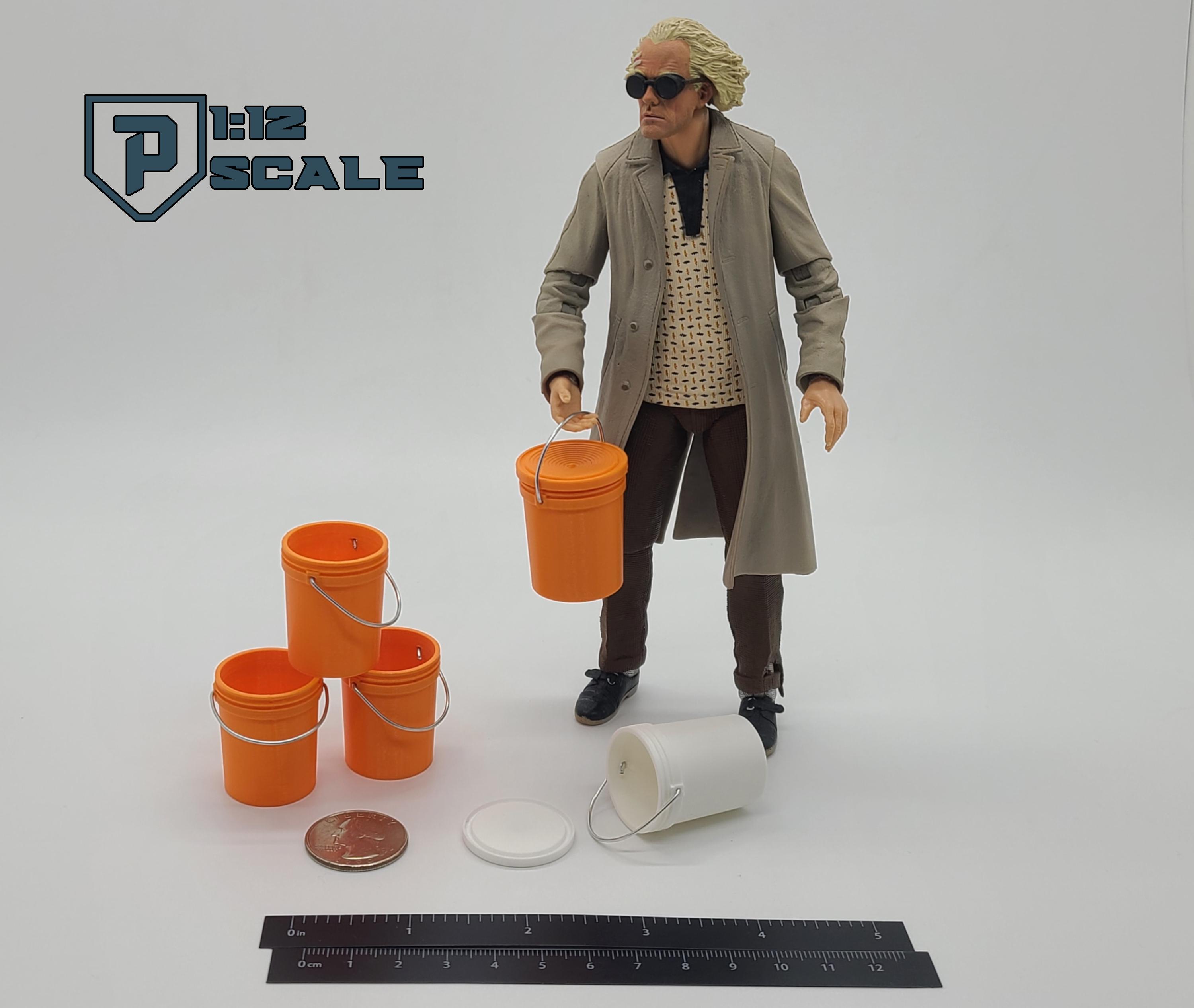 1:12 Scale Bucket With Lid 5 Gallon Replica 3D Printed Miniature RC ...
