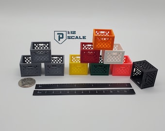 1:12 Milchkiste 3er Pack Miniatur Prop Diorama Actionfigur Puppenhaus Zubehör